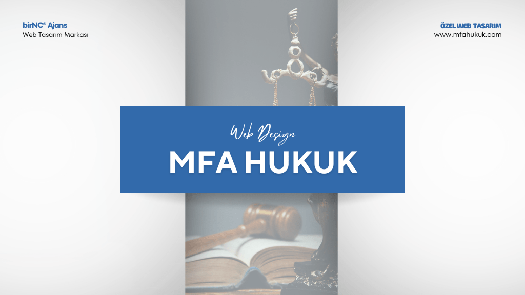 MFA Hukuk Web Tasarım Sunum Kapak