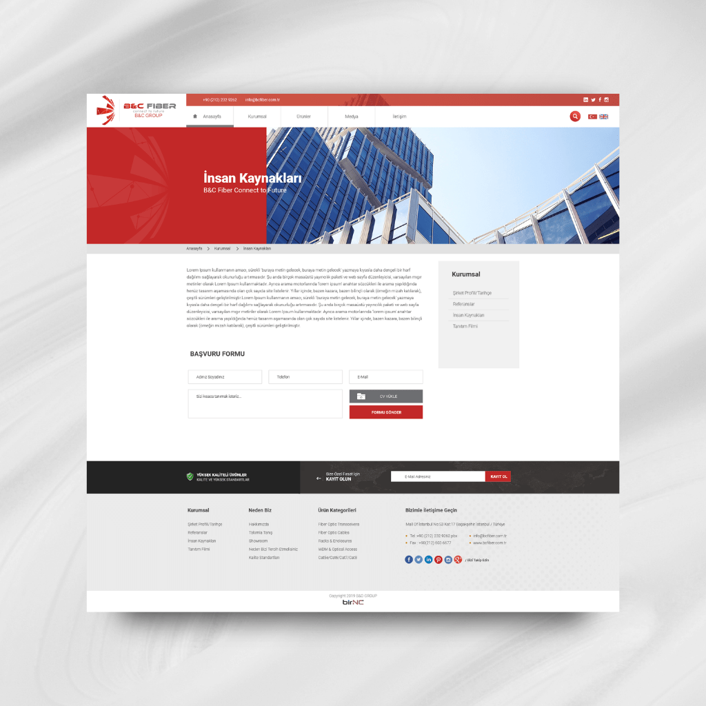 BC Fiber Web Tasarım İnsan Kaynakları
