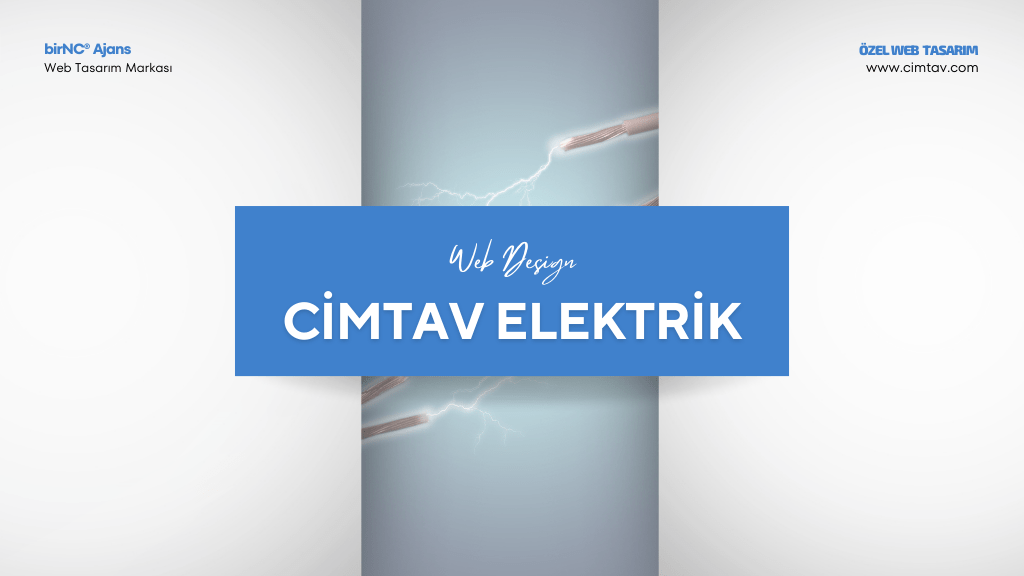 Cimtav Elektrik Web Tasarım Sunum Kapak