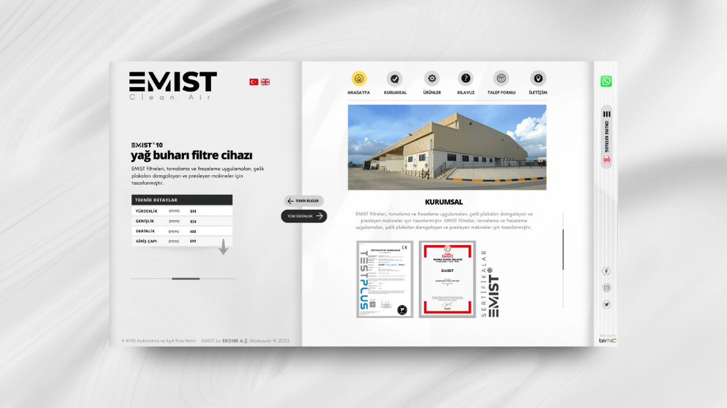 Emist Kurumsal Web Tasarımı