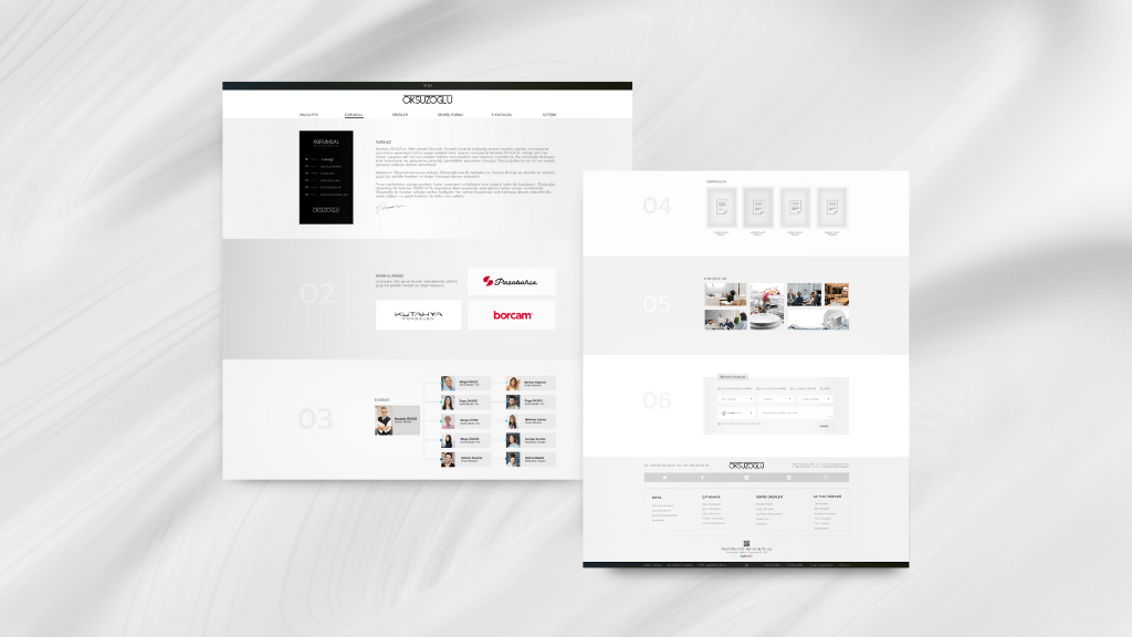 Öksüzoğlu Züccaciye Kurumsal Sayfa Web Tasarımı