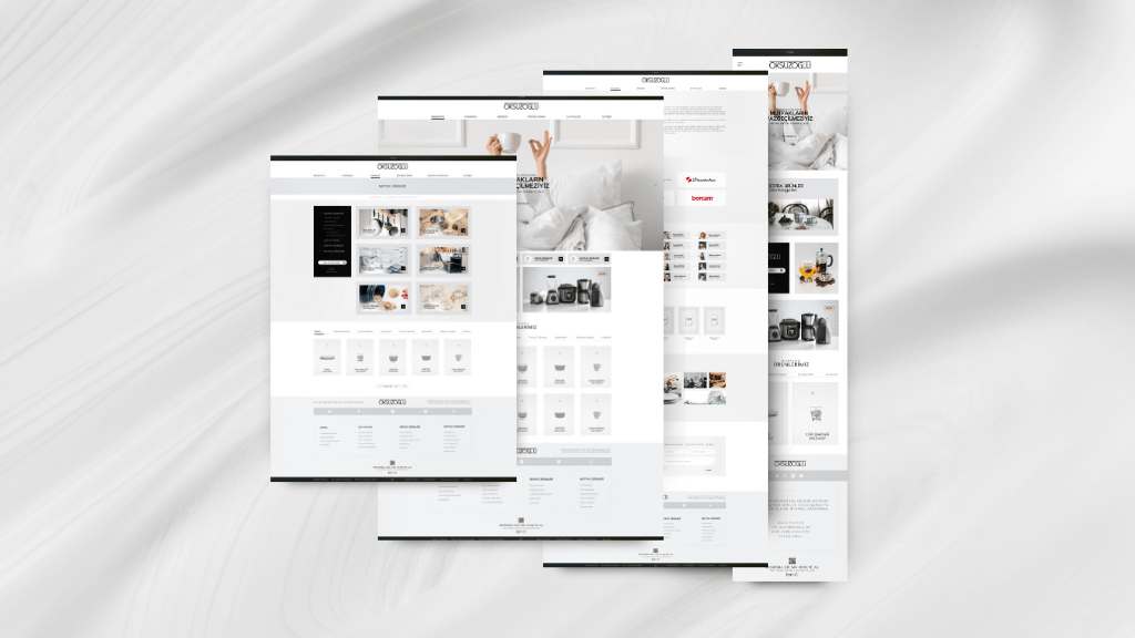 Öksüzoğlu Züccaciye Web Tasarım Sayfa Sunumları