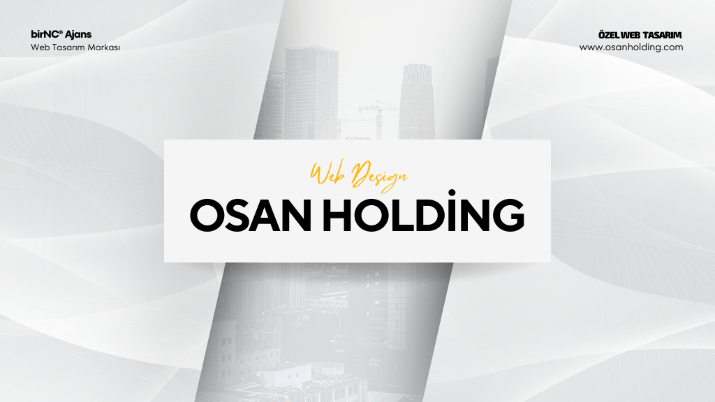 Osan Holding Web Tasarım Sunum Kapak