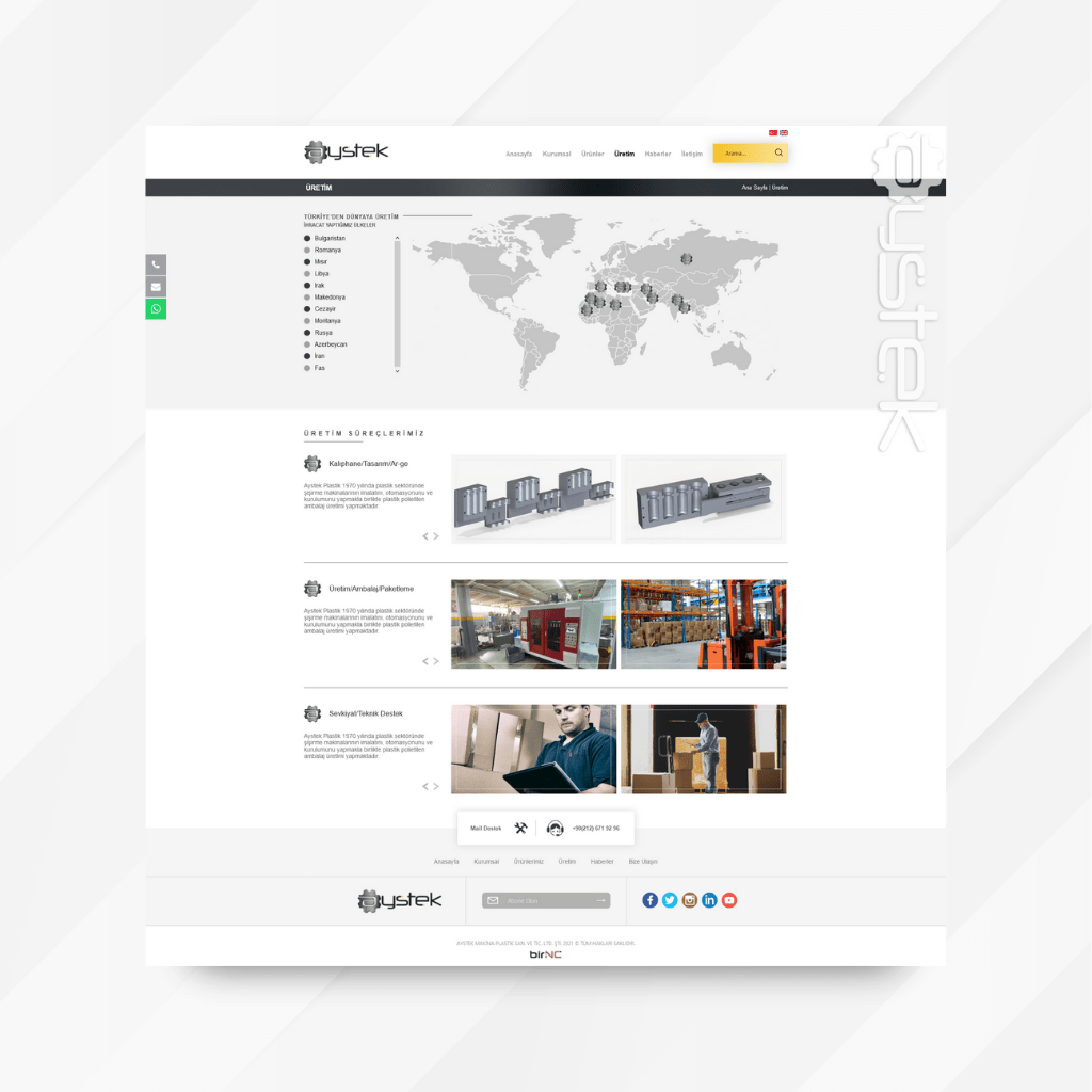 Aystek Plastik Web Tasarım Üretim