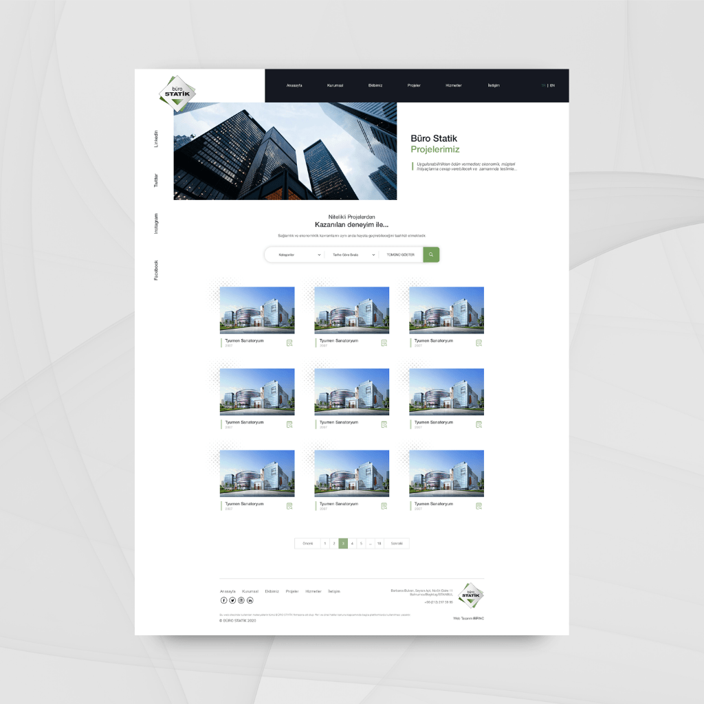 Büro Statik Web Tasarım Projeler