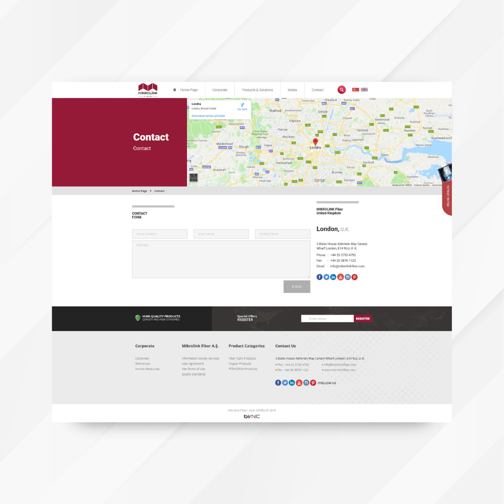 Mikrolink Fiber Web Tasarım İletişim