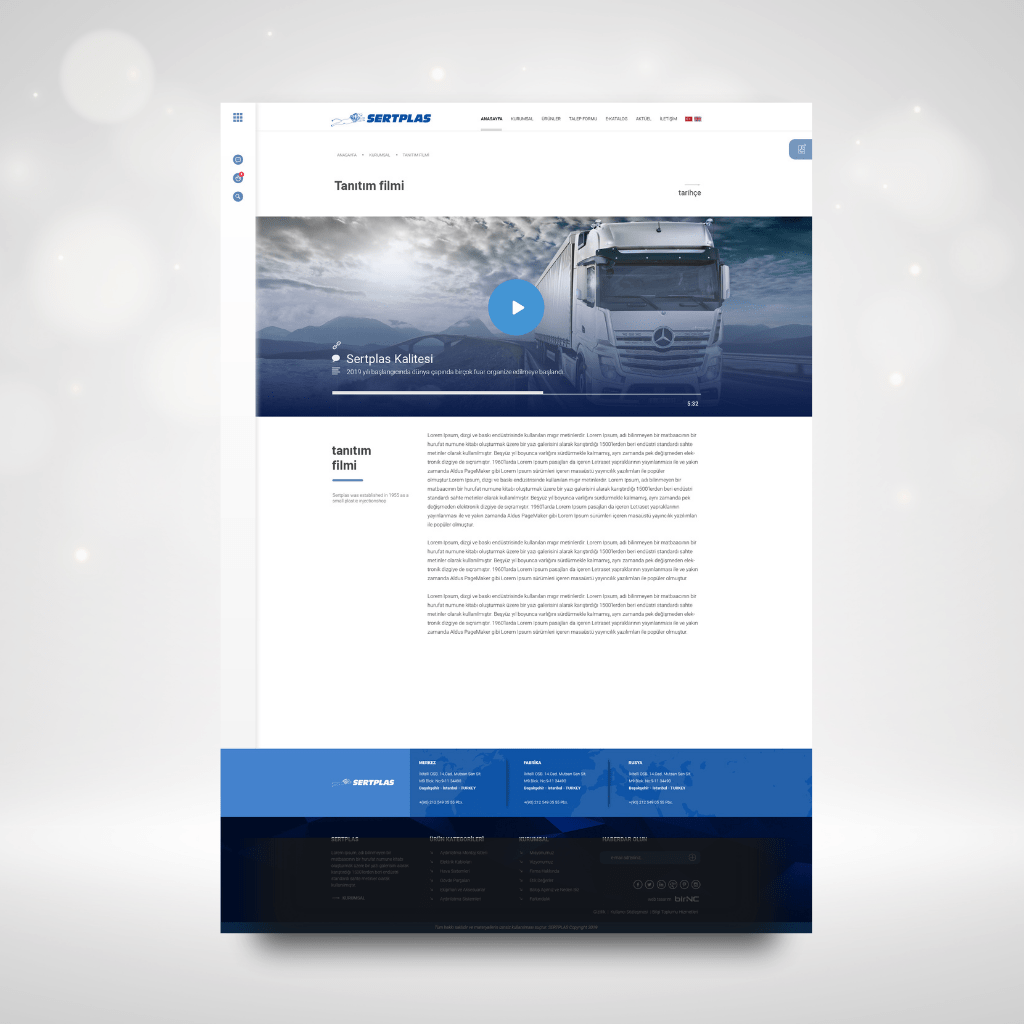 Sertplas Web Tasarım Kurumsal