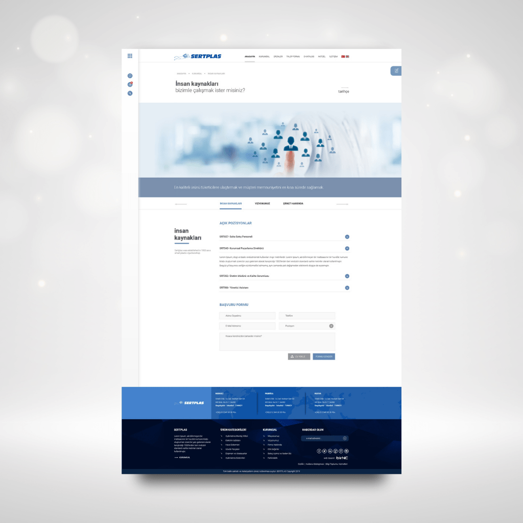 Sertplas Web Tasarım İnsan Kaynakları