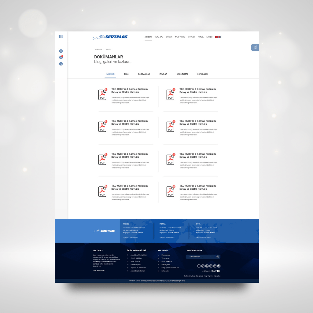 Sertplas Web Tasarım Dökümanlar