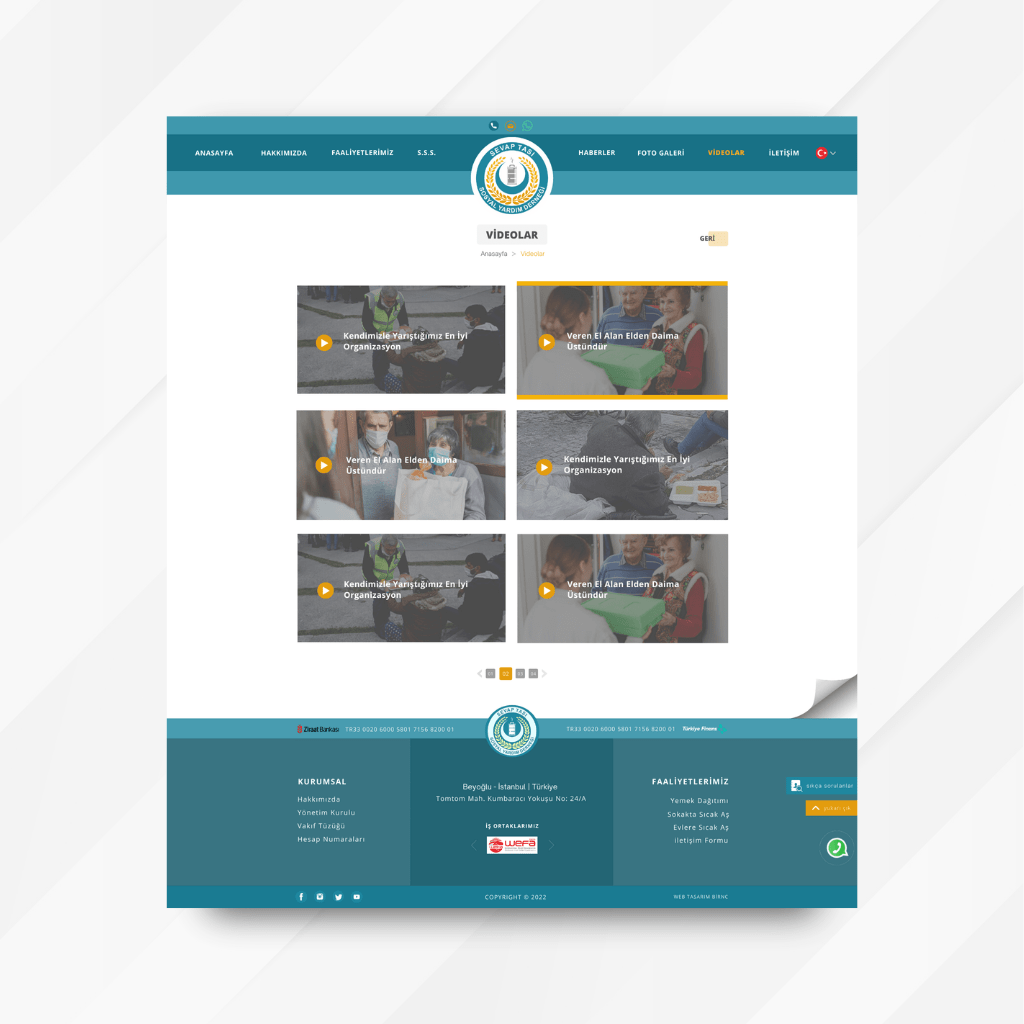 Sevap Tası Derneği Videolar Tasarım