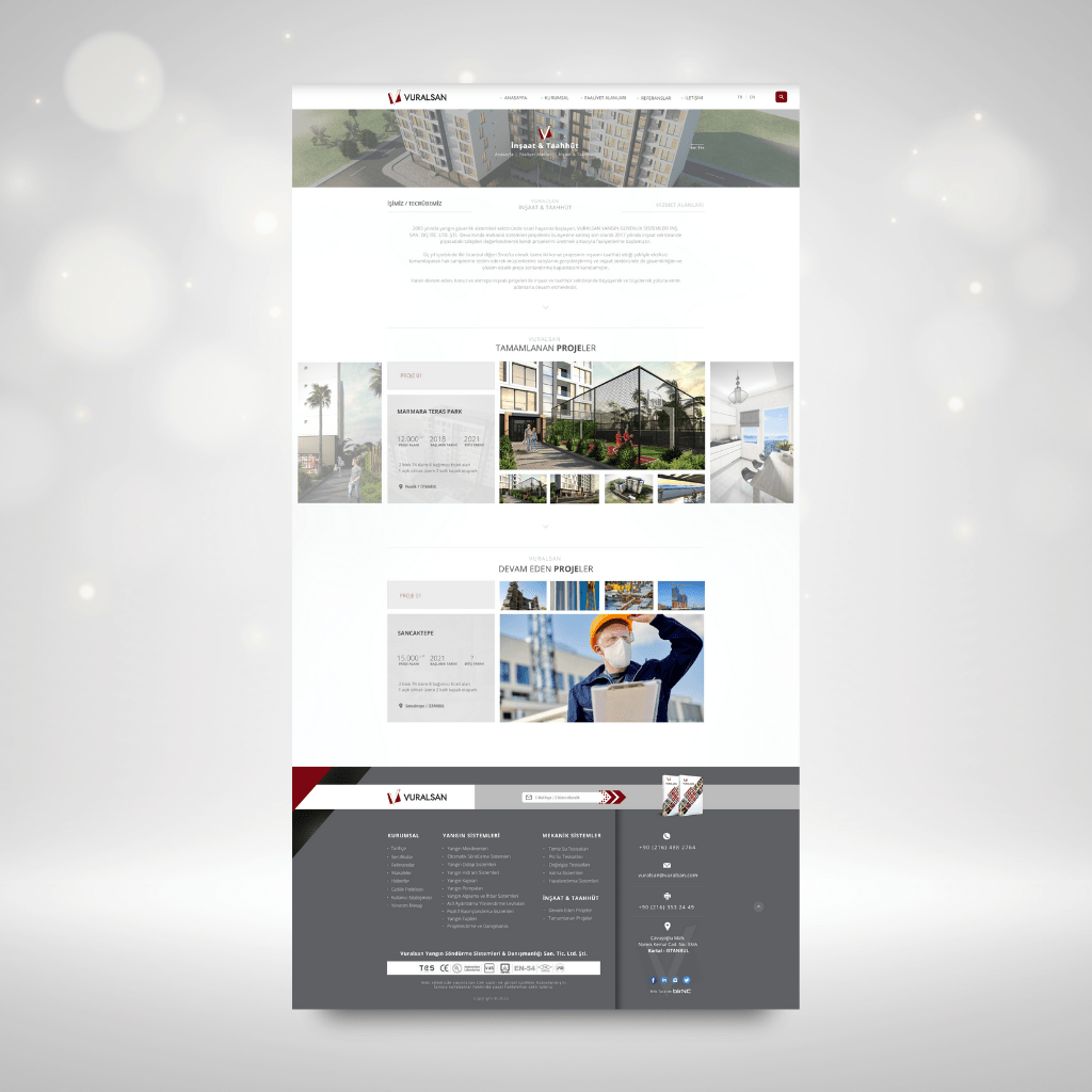 Vuralsan Yangın Web Tasarım İnşaat & Taahhüt