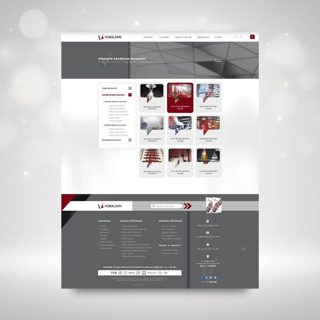 Vuralsan Yangın Web Tasarım Hizmet Kategori