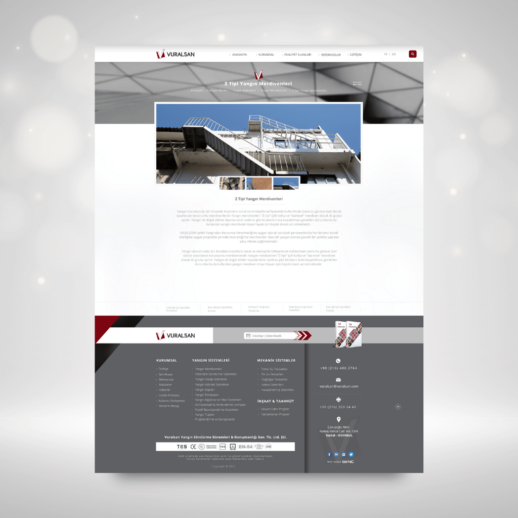 Vuralsan Yangın Web Tasarım Hizmet Detay