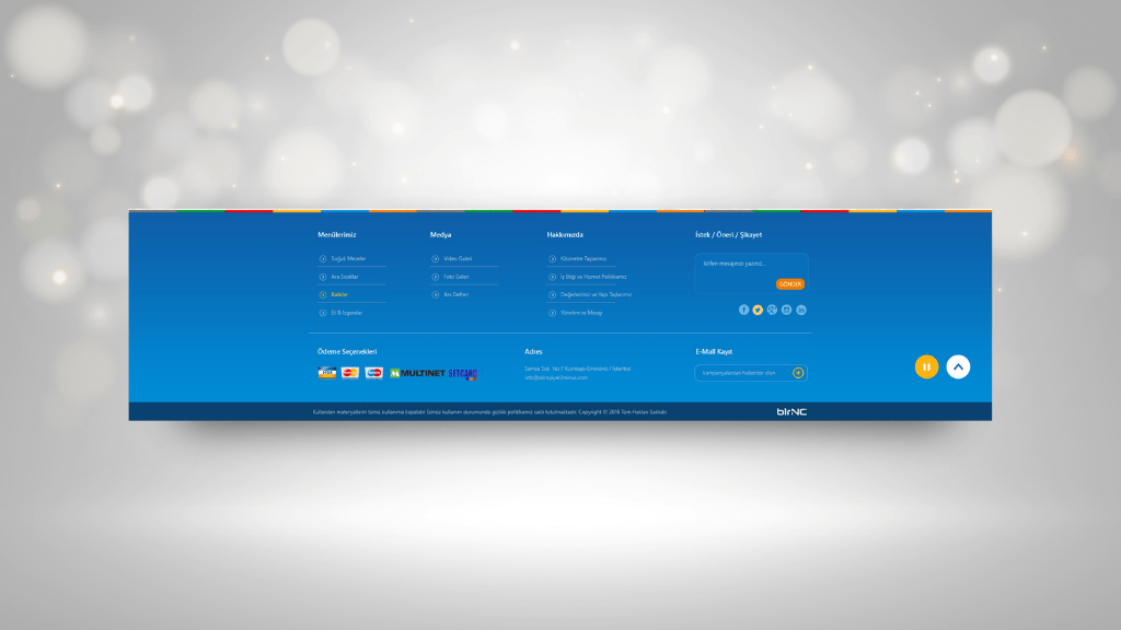 Footer Tasarım Örneği 17