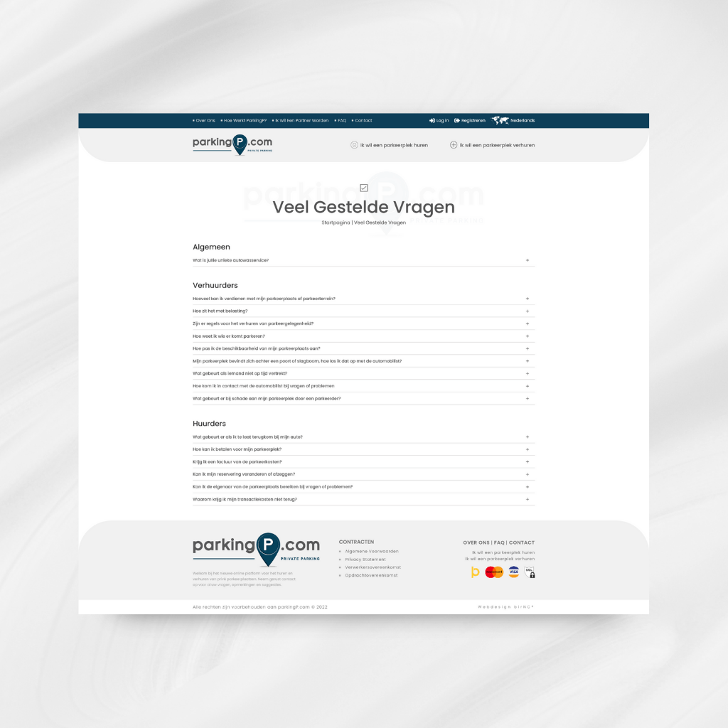 Parkingp Web Tasarım Sıkça Sorulan Sorular
