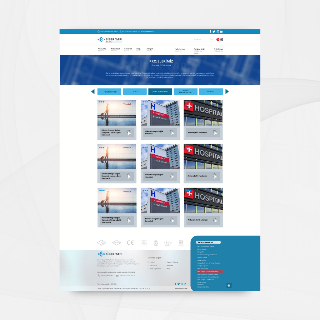Siber Yapı Projeler Web Tasarım