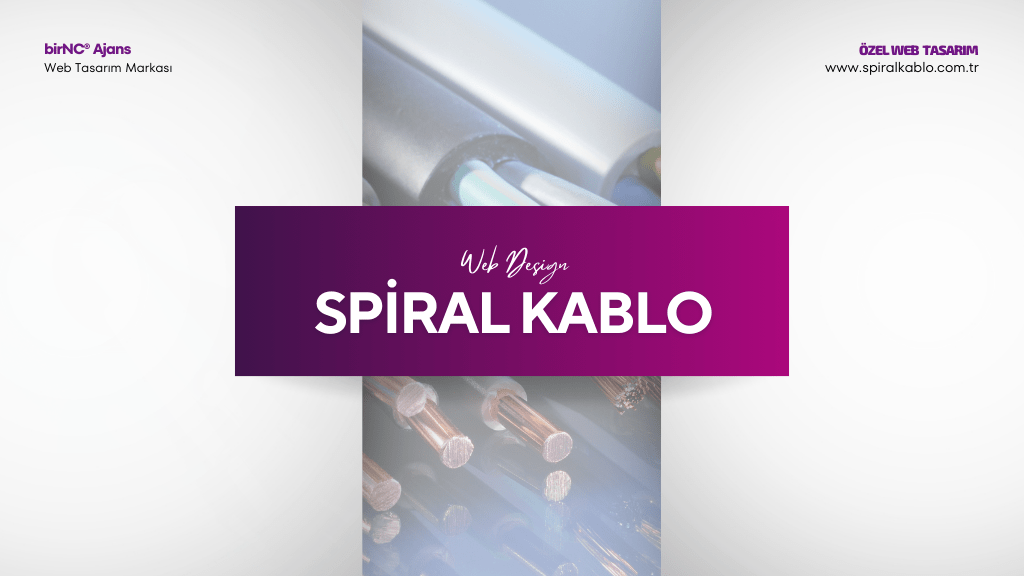 Spiral Kablo Web Tasarım Sunum Kapak