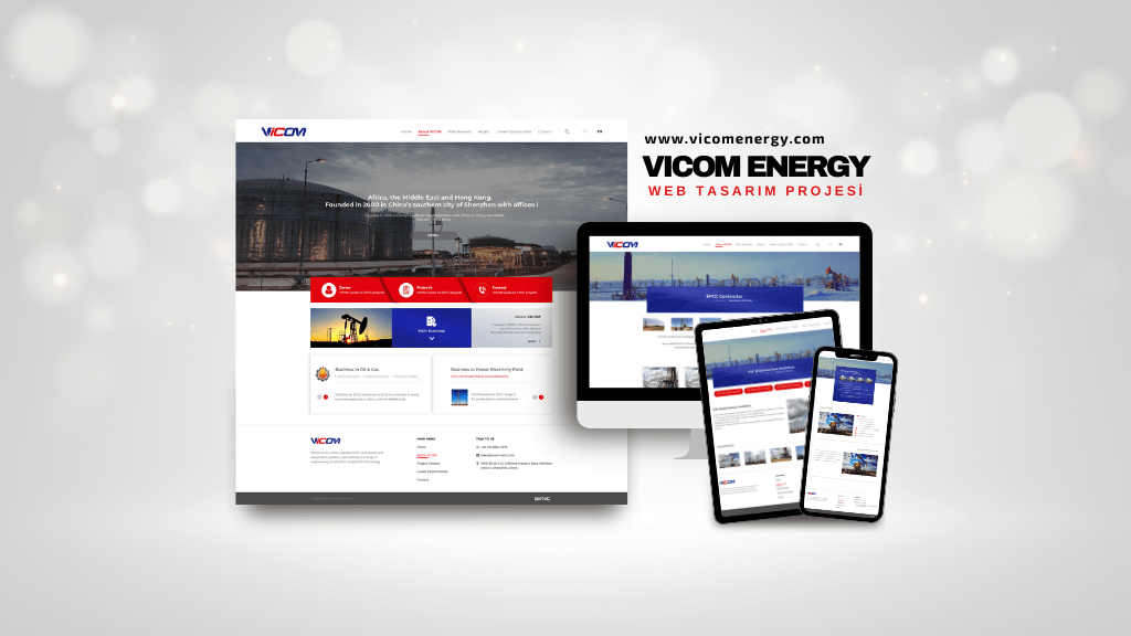 vicom energy web tasarim proje kapak sunum