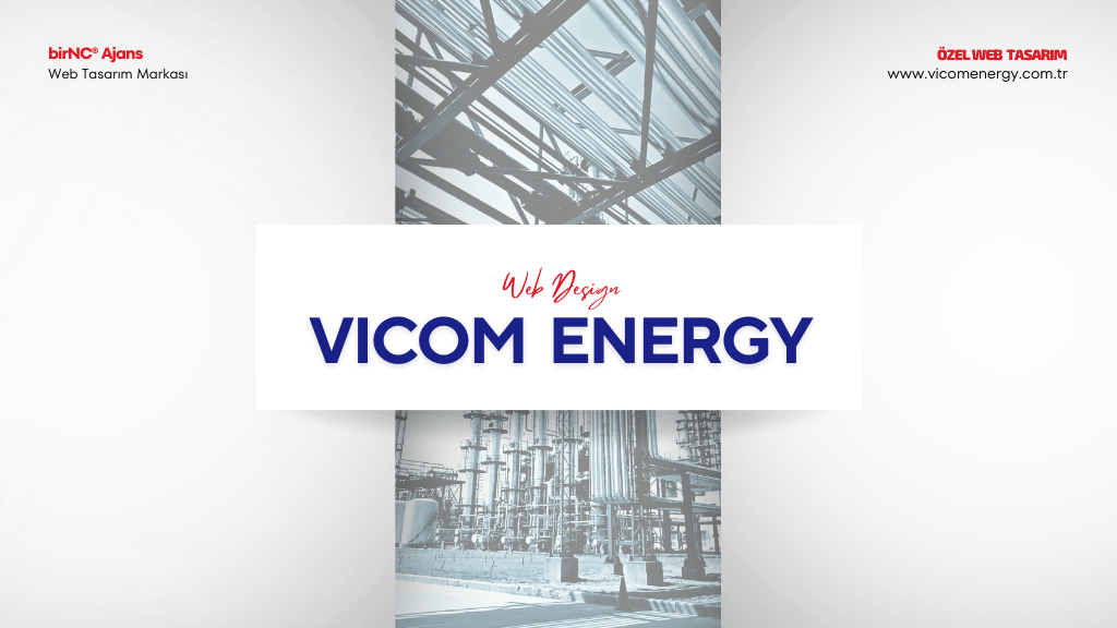 Vicom Energy Web Sitesi Sunum Kapak