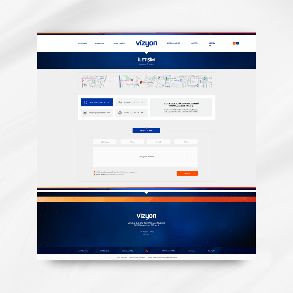 Vizyon Pazarlama İletişim Web Tasarımı