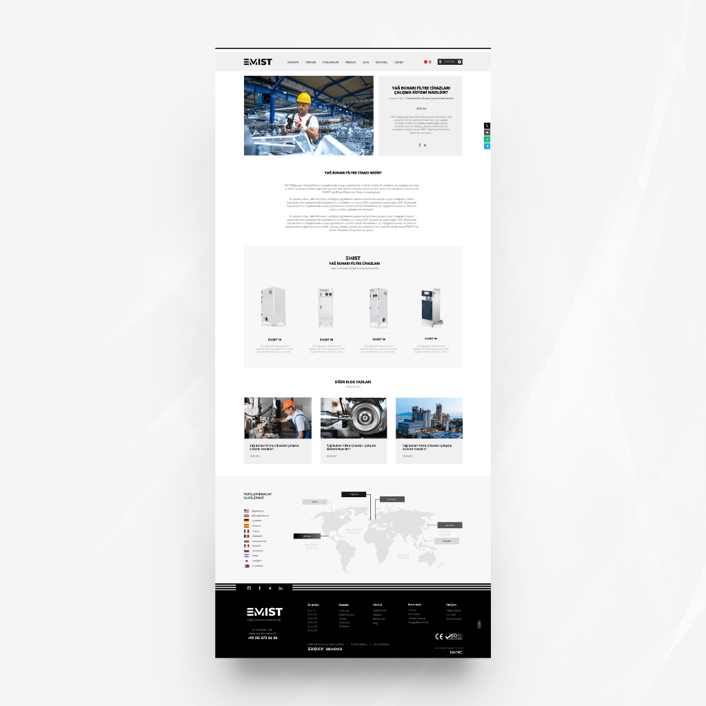 Emist Blog Detay Web Sitesi Tasarımı