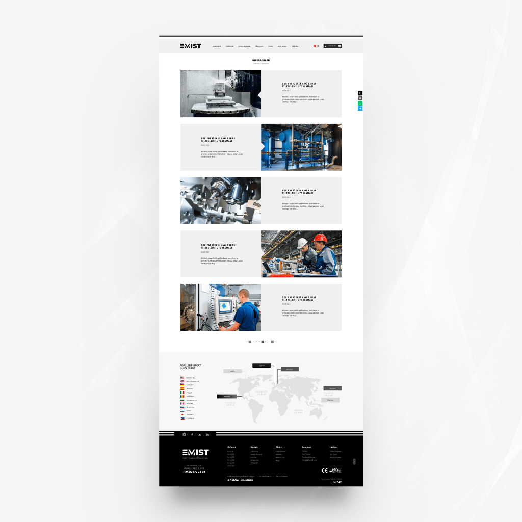 Emist Referanslar Web Sitesi Tasarımı