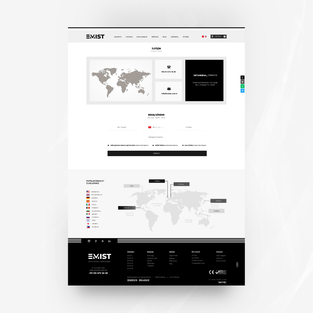 Emist İletişim Web Sitesi Tasarımı