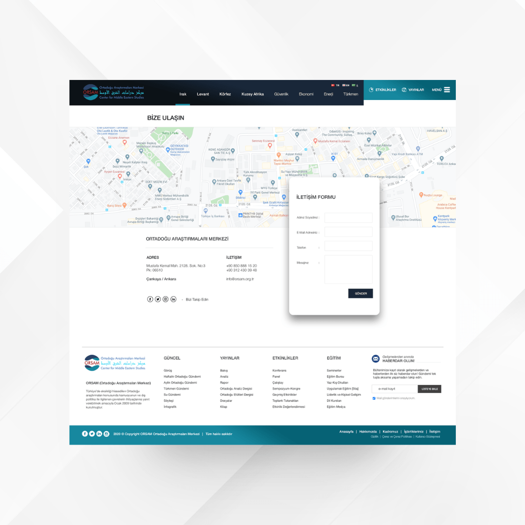 Orsam İletişim Web Tasarımı