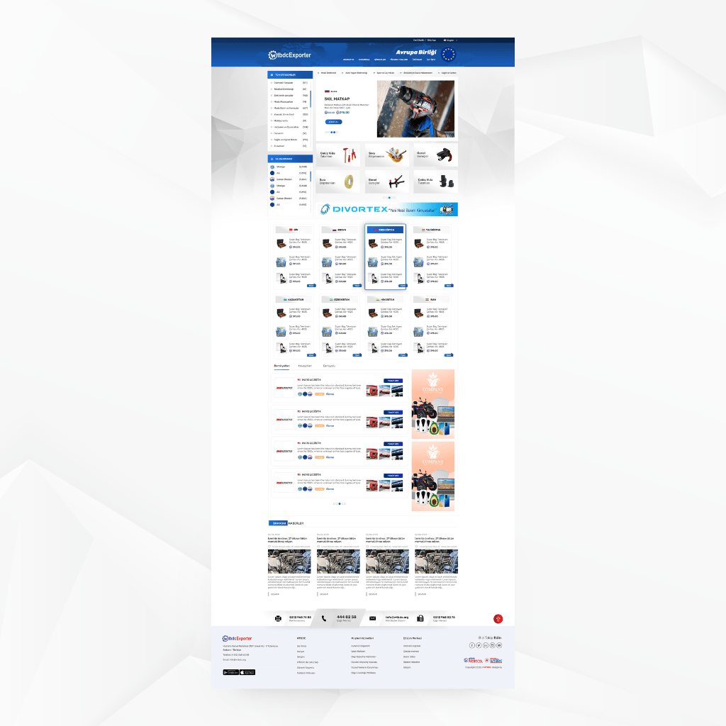 WTBDC Exporter Avrupa Birliği Web Tasarımı