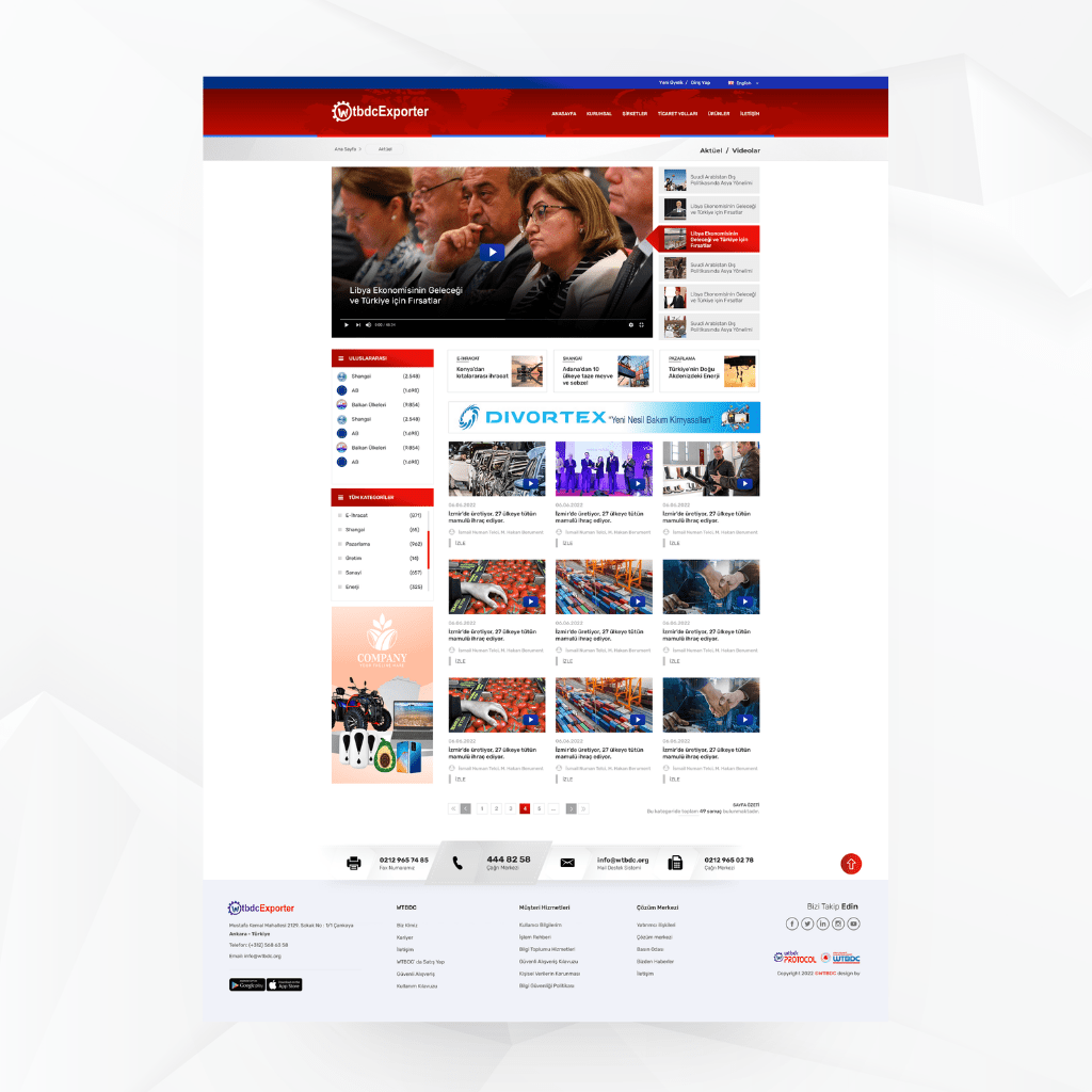 WTBDC Exporter Videolar Web Tasarımı